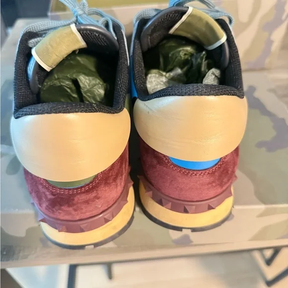 Valentino Garavani Black and Green Sneakers